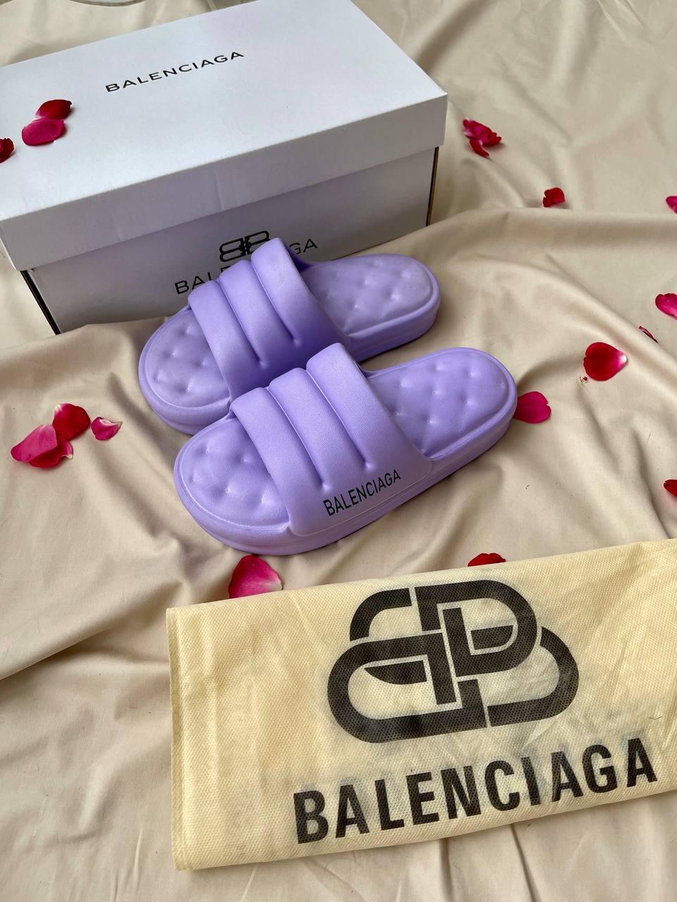 Balenciaga Puffy Slides Purple