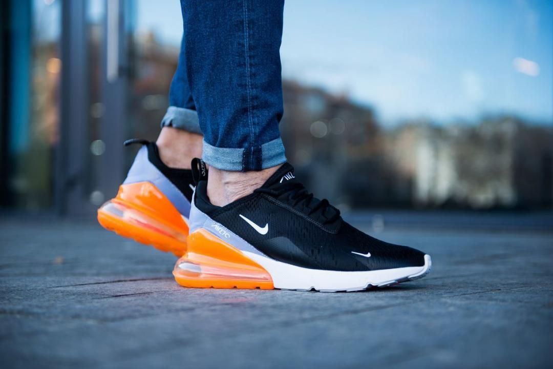 Nike Air Max 270 Black White Orange