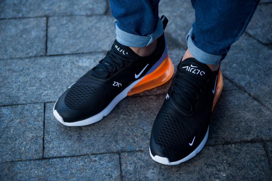 Nike Air Max 270 Black White Orange