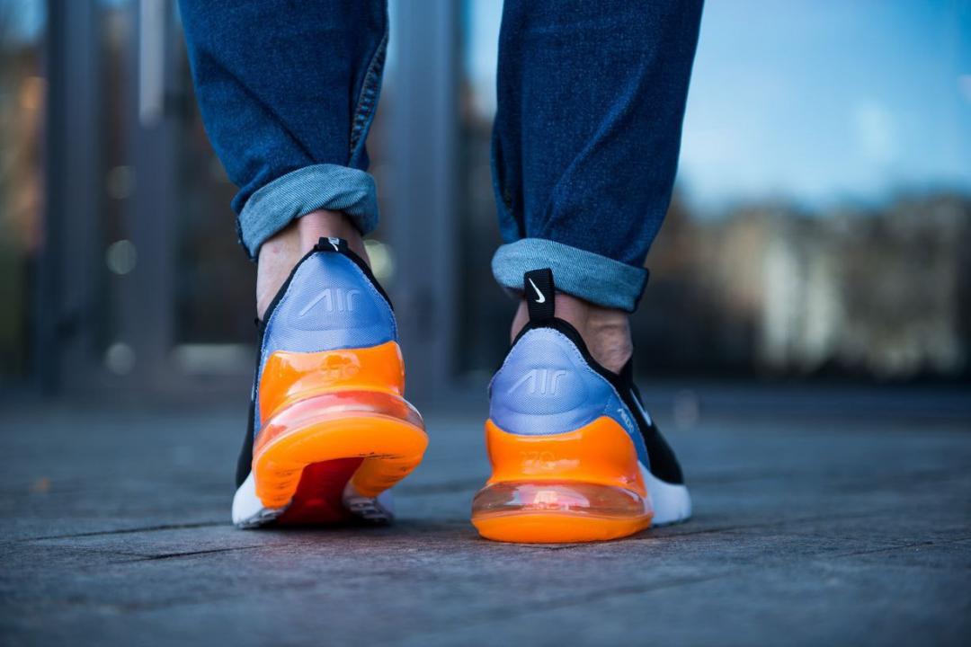 Nike Air Max 270 Black White Orange