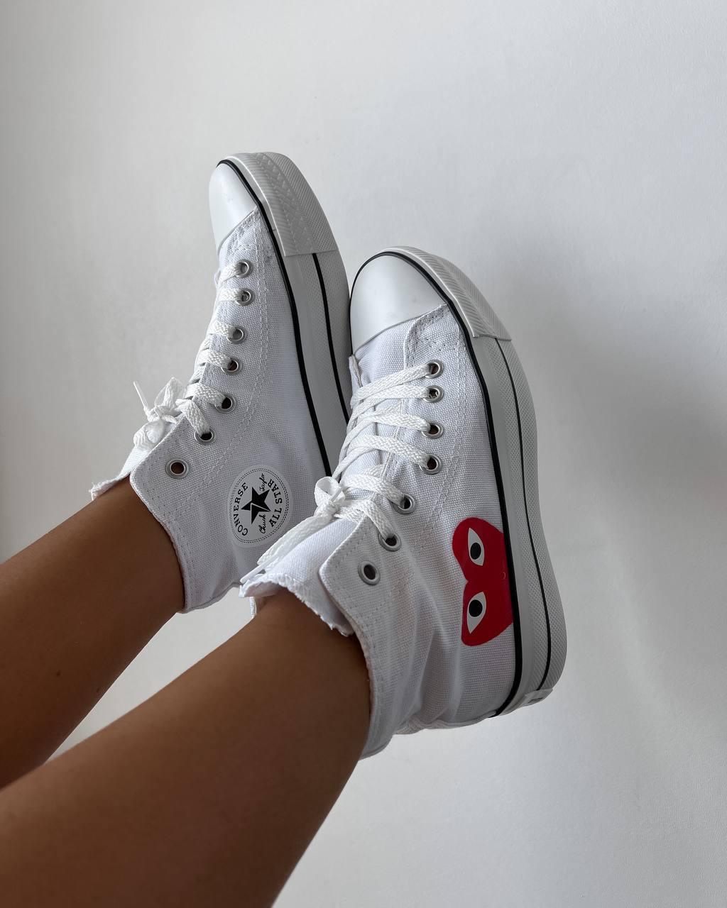 Comme Des Garçons Play White
