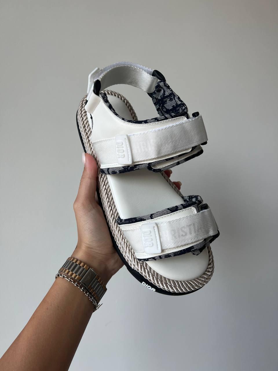 Christian Dior Sandals White