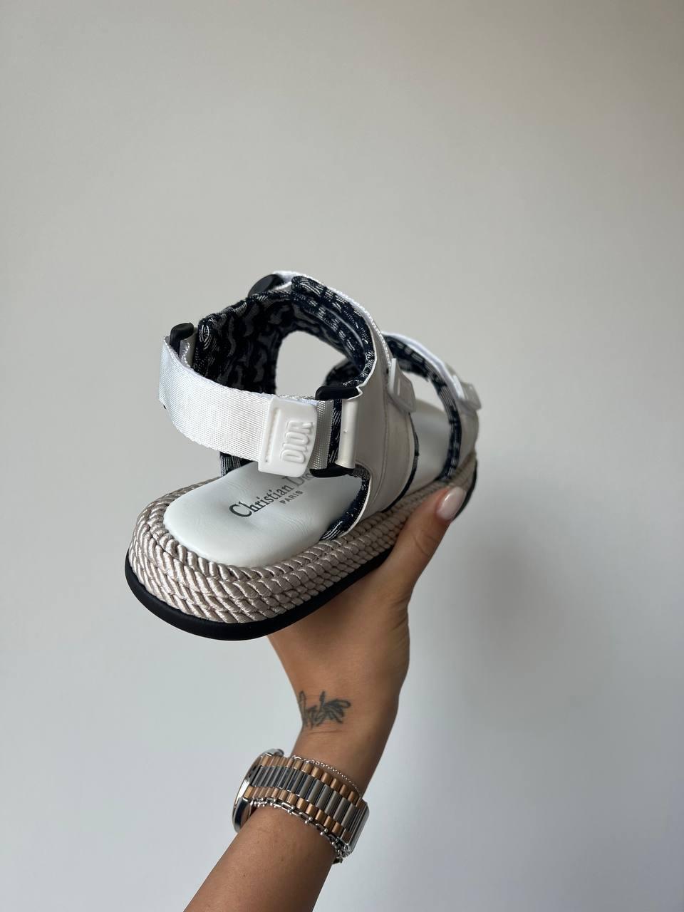 Christian Dior Sandals White