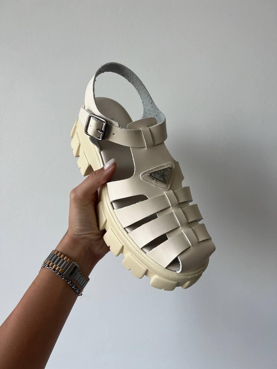Prada Monolith Platform Sandals