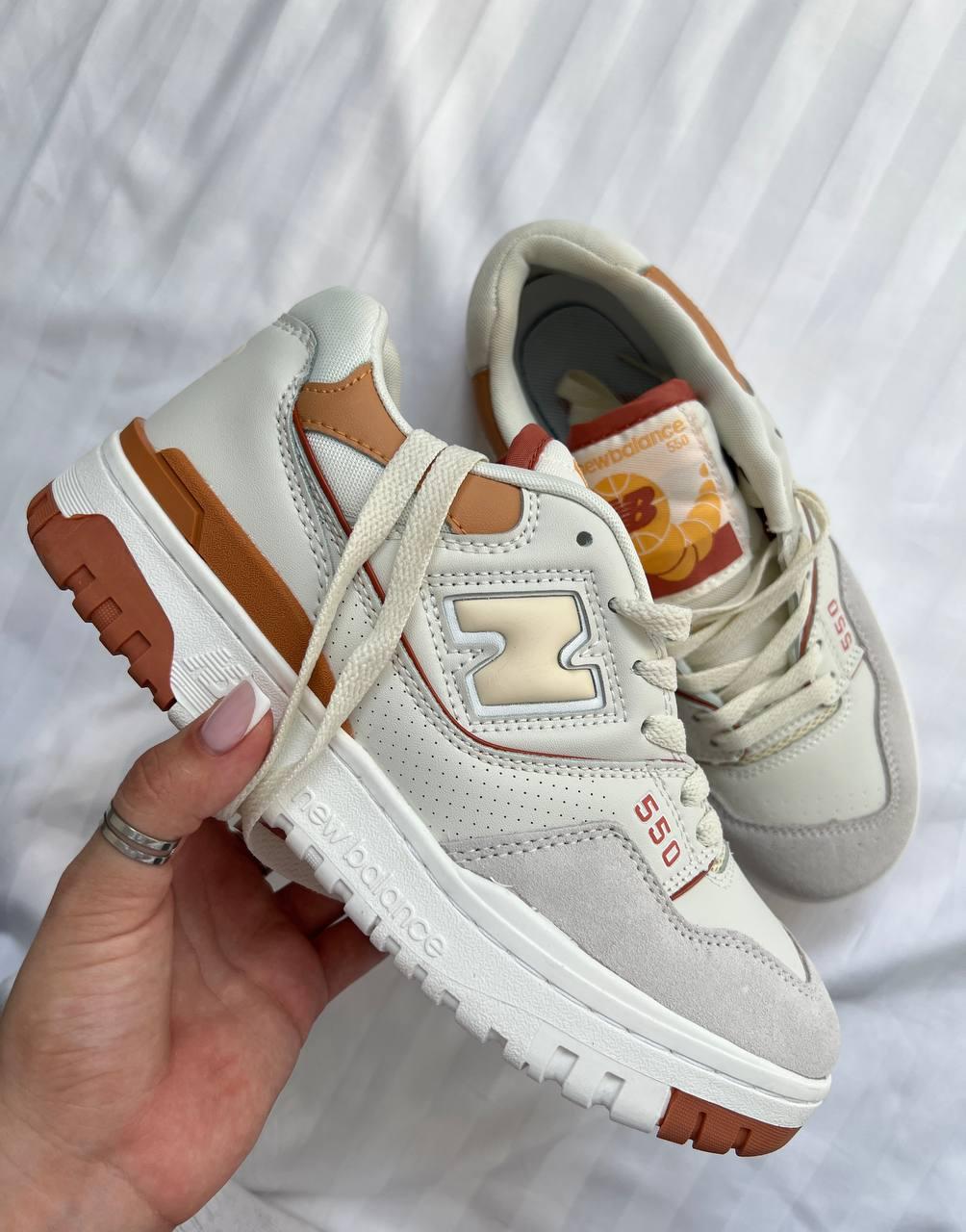 New Balance 550 White Orange