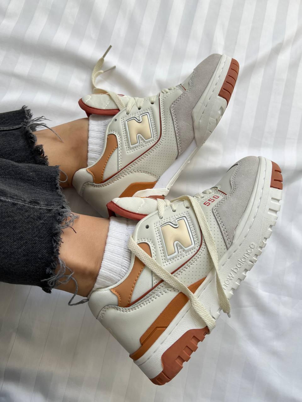 New Balance 550 White Orange