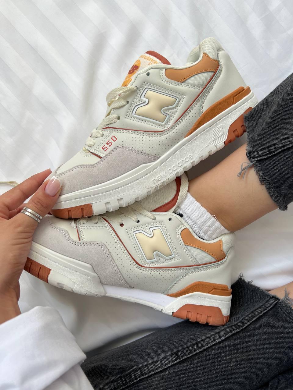 New Balance 550 White Orange