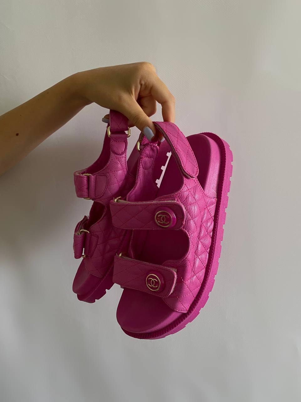 Chanel Sandal Pink Premiun