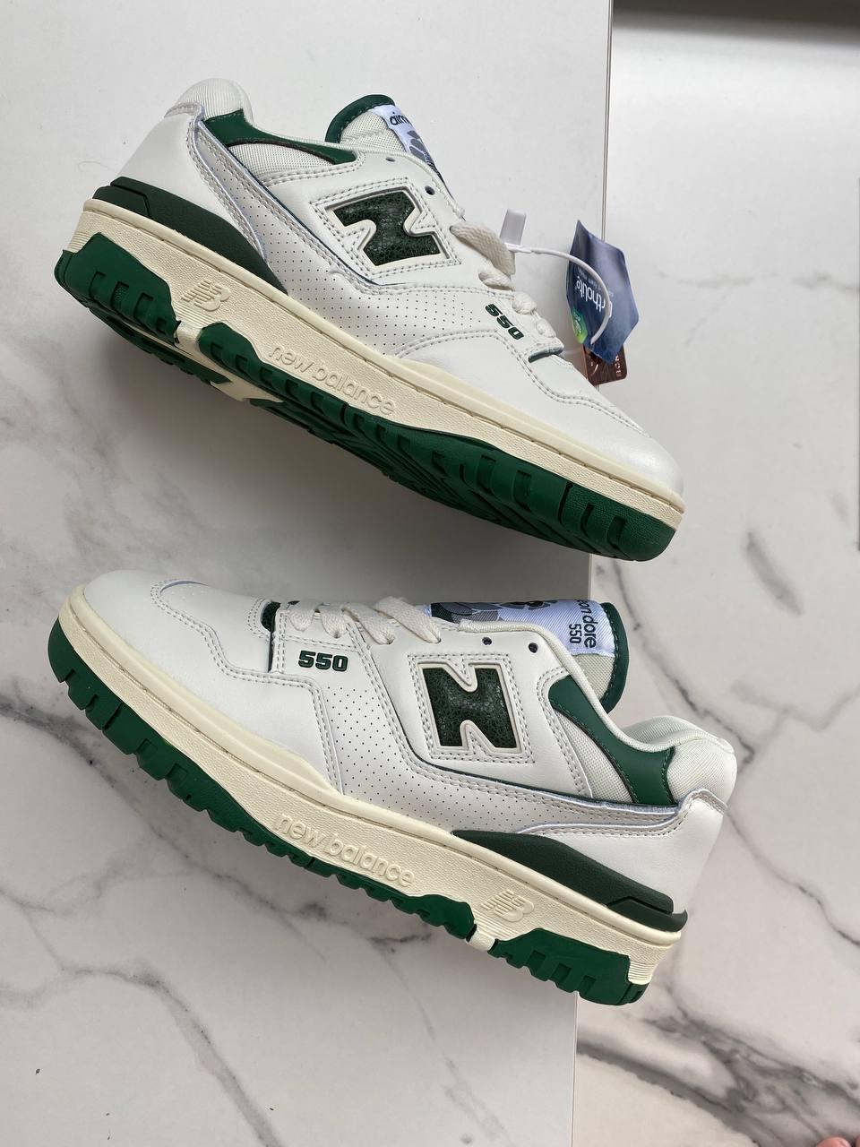 New Balance 550 Green Lether Leon Dore
