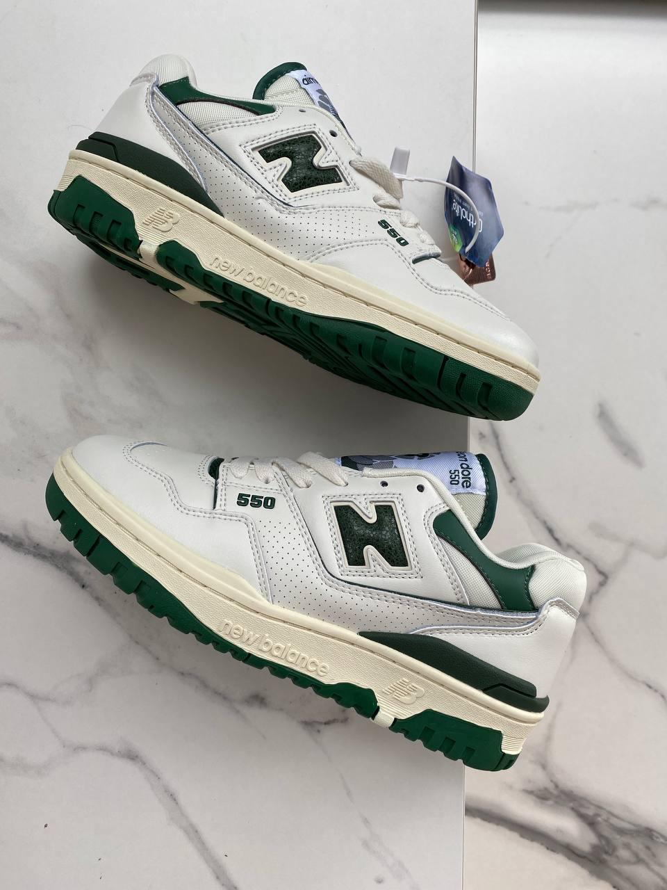 New Balance 550 Green Lether Leon Dore