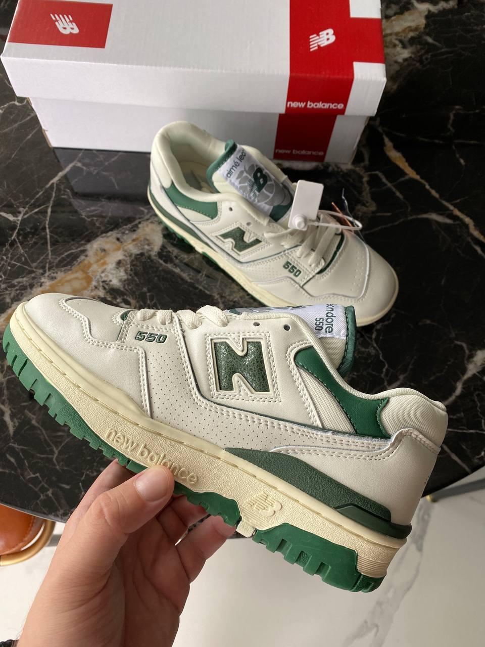 New Balance 550 Green Lether Leon Dore