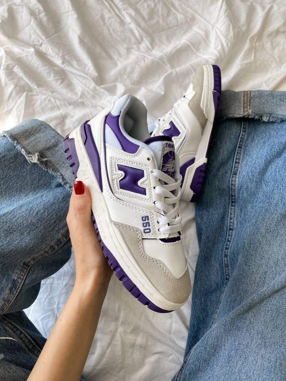 New Balance 550 White Purple