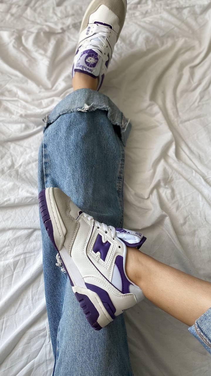 New Balance 550 White Purple