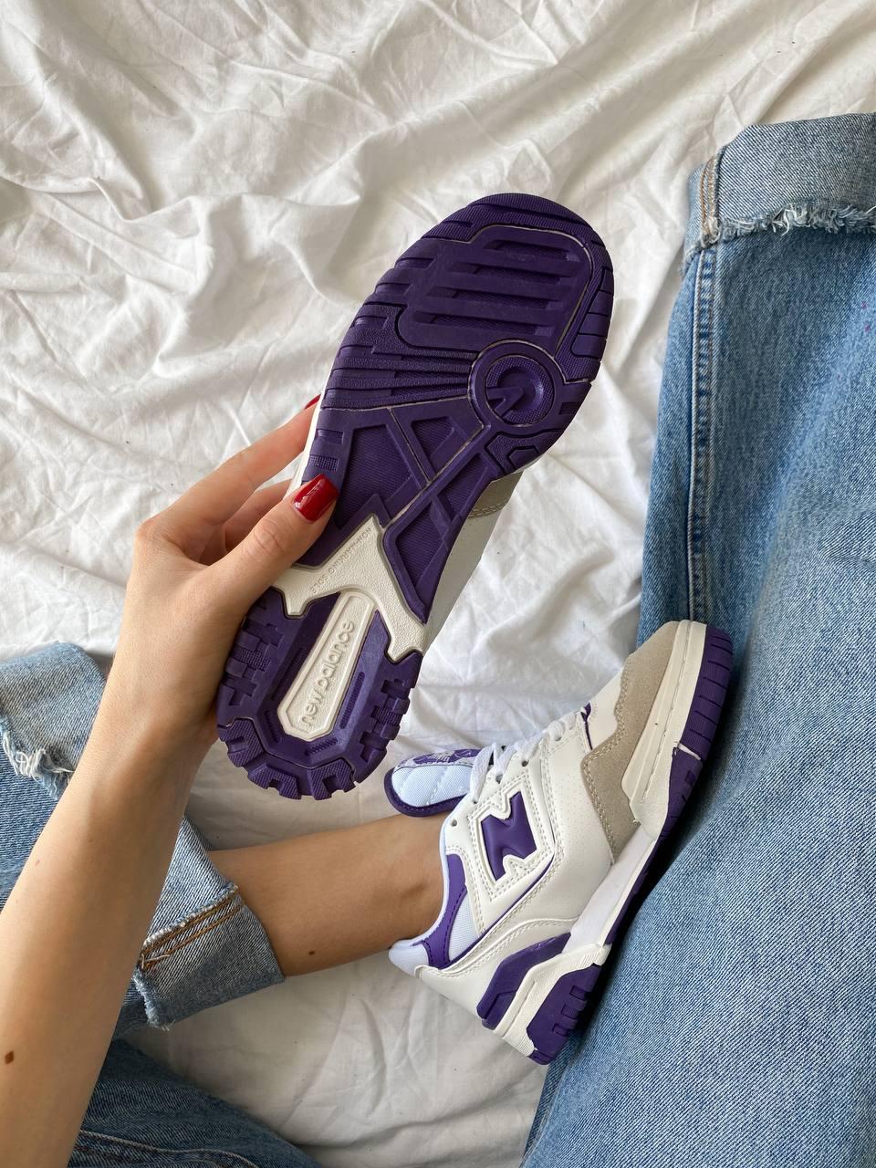 New Balance 550 White Purple