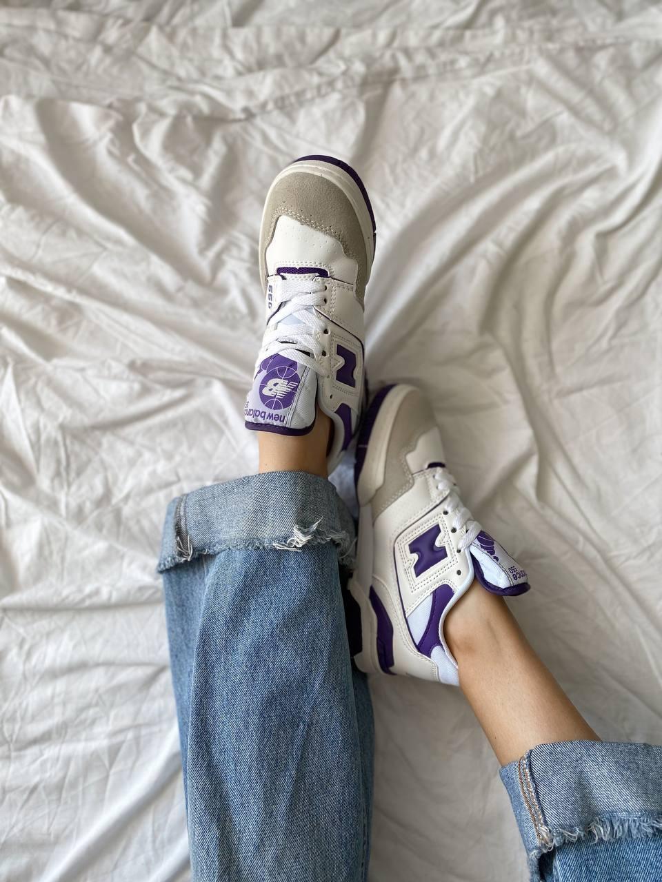 New Balance 550 White Purple