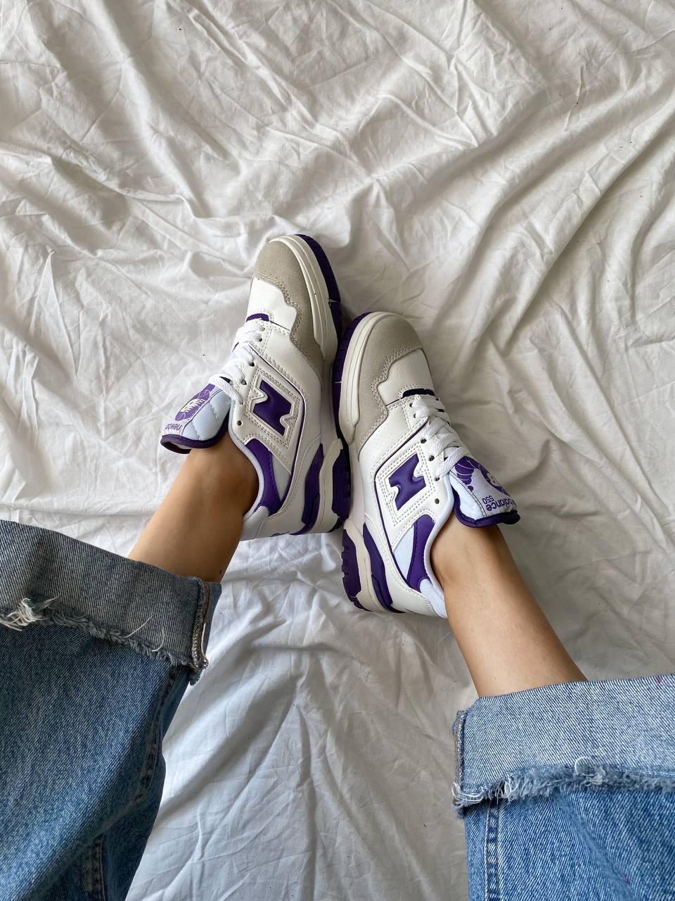 New Balance 550 White Purple
