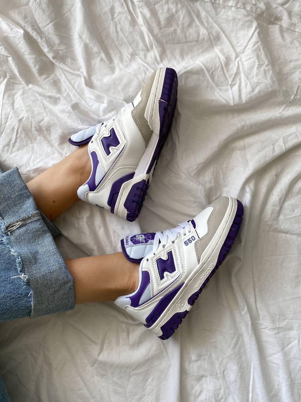 New Balance 550 White Purple