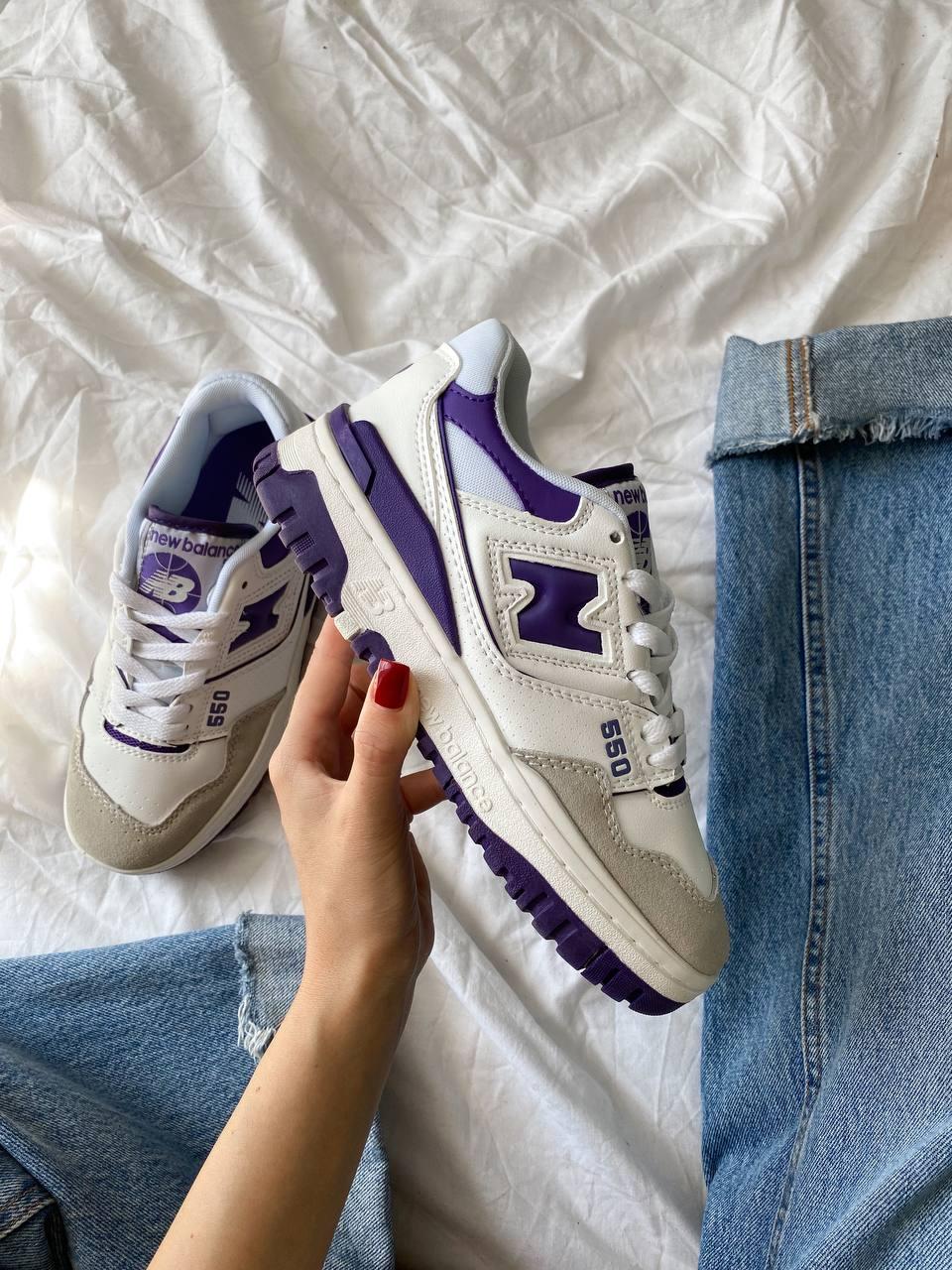 New Balance 550 White Purple