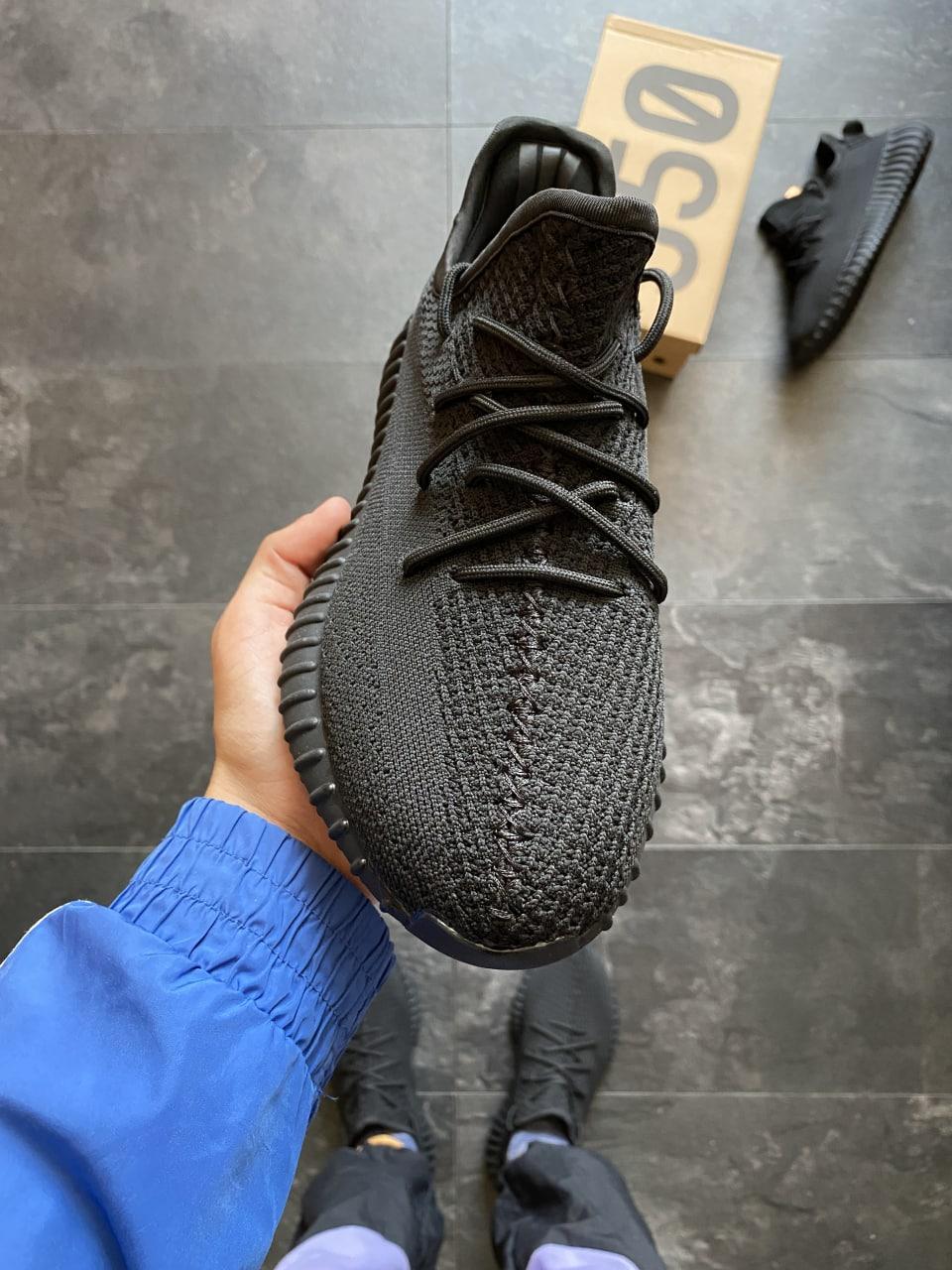 Adidas Yeezy Boost 350 Black No Reflective (Темна піна)