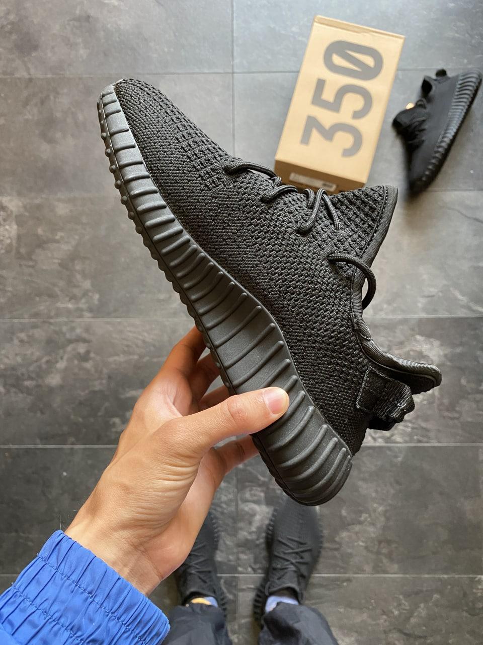 Adidas Yeezy Boost 350 Black No Reflective (Темна піна)