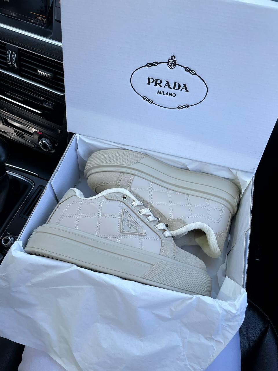 Prada Re-Nylon Bryshed Beige