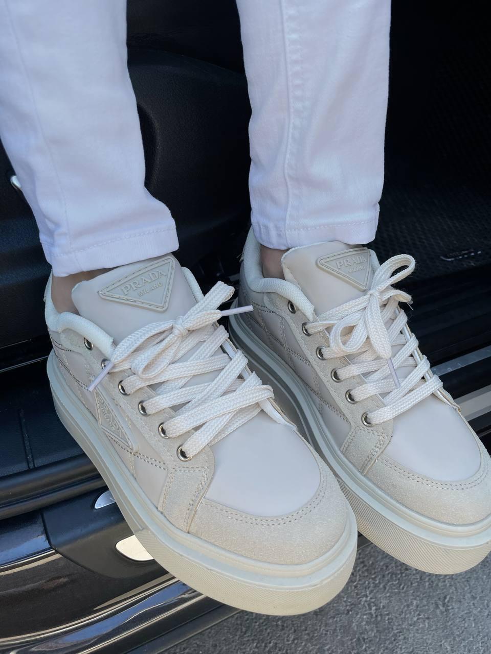 Prada Re-Nylon Bryshed Beige