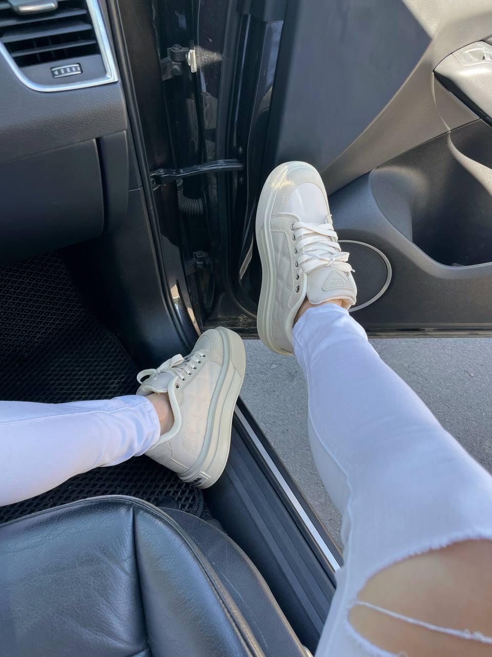 Prada Re-Nylon Bryshed Beige