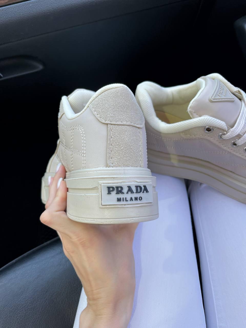Prada Re-Nylon Bryshed Beige