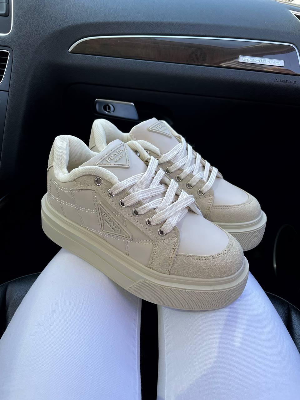 Prada Re-Nylon Bryshed Beige