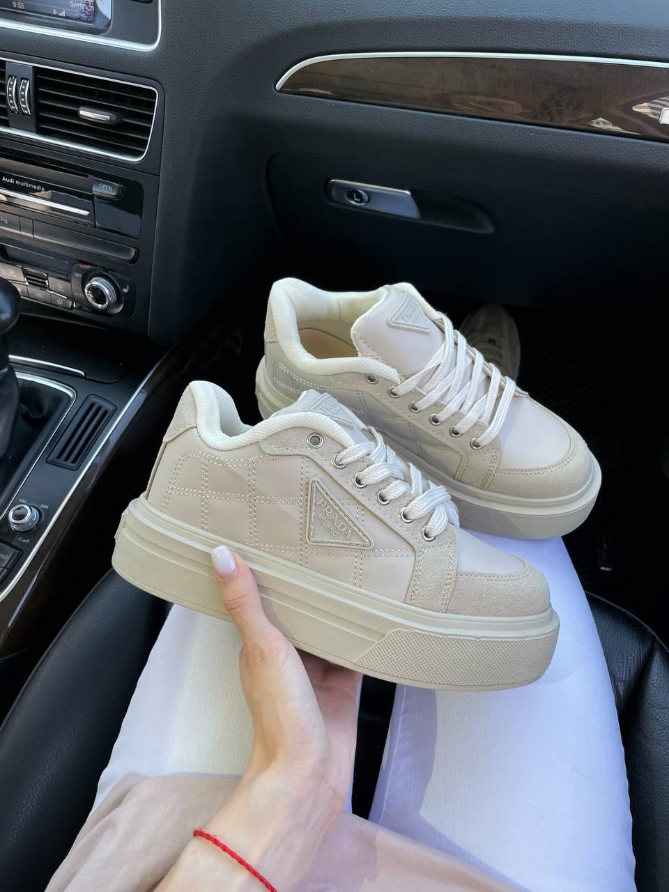 Prada Re-Nylon Bryshed Beige