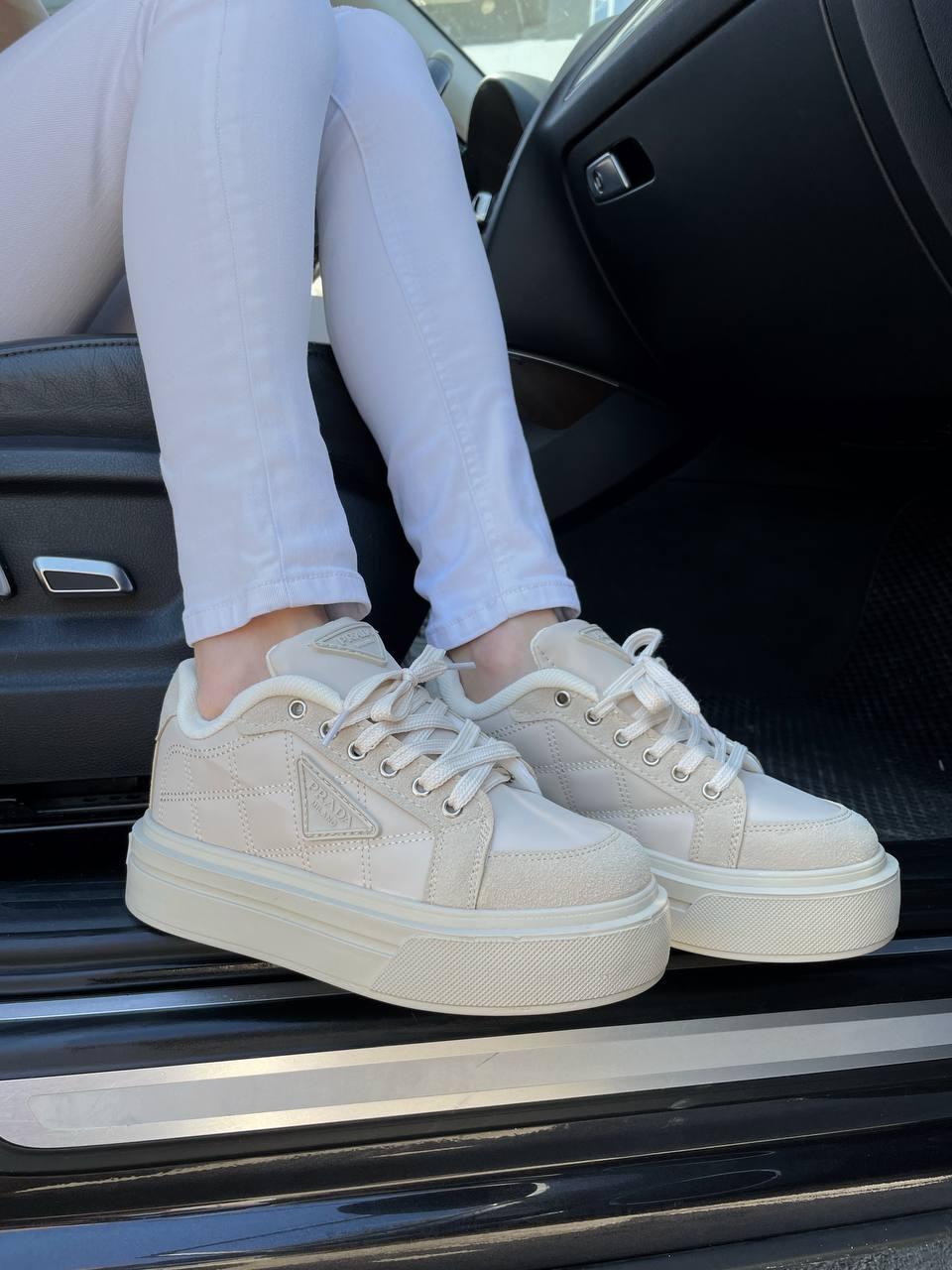 Prada Re-Nylon Bryshed Beige