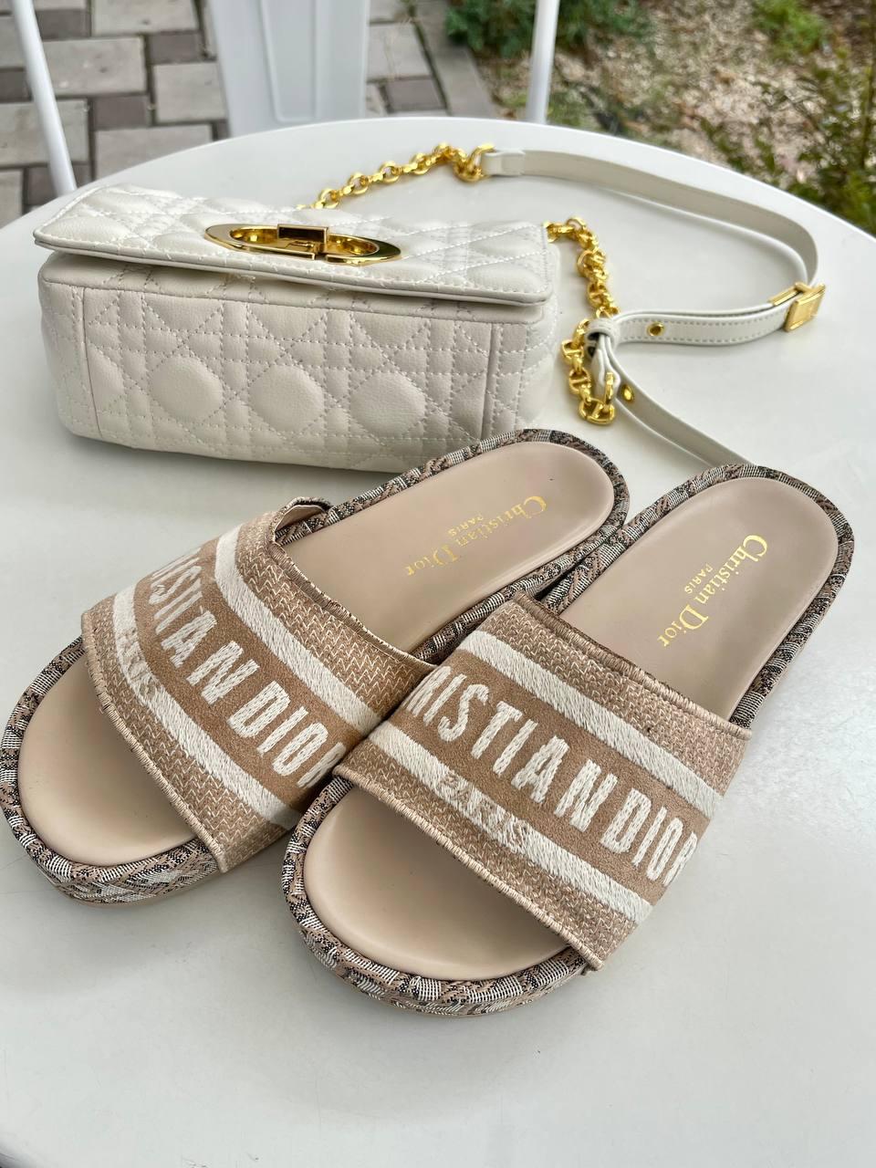 Dior Slides Beige
