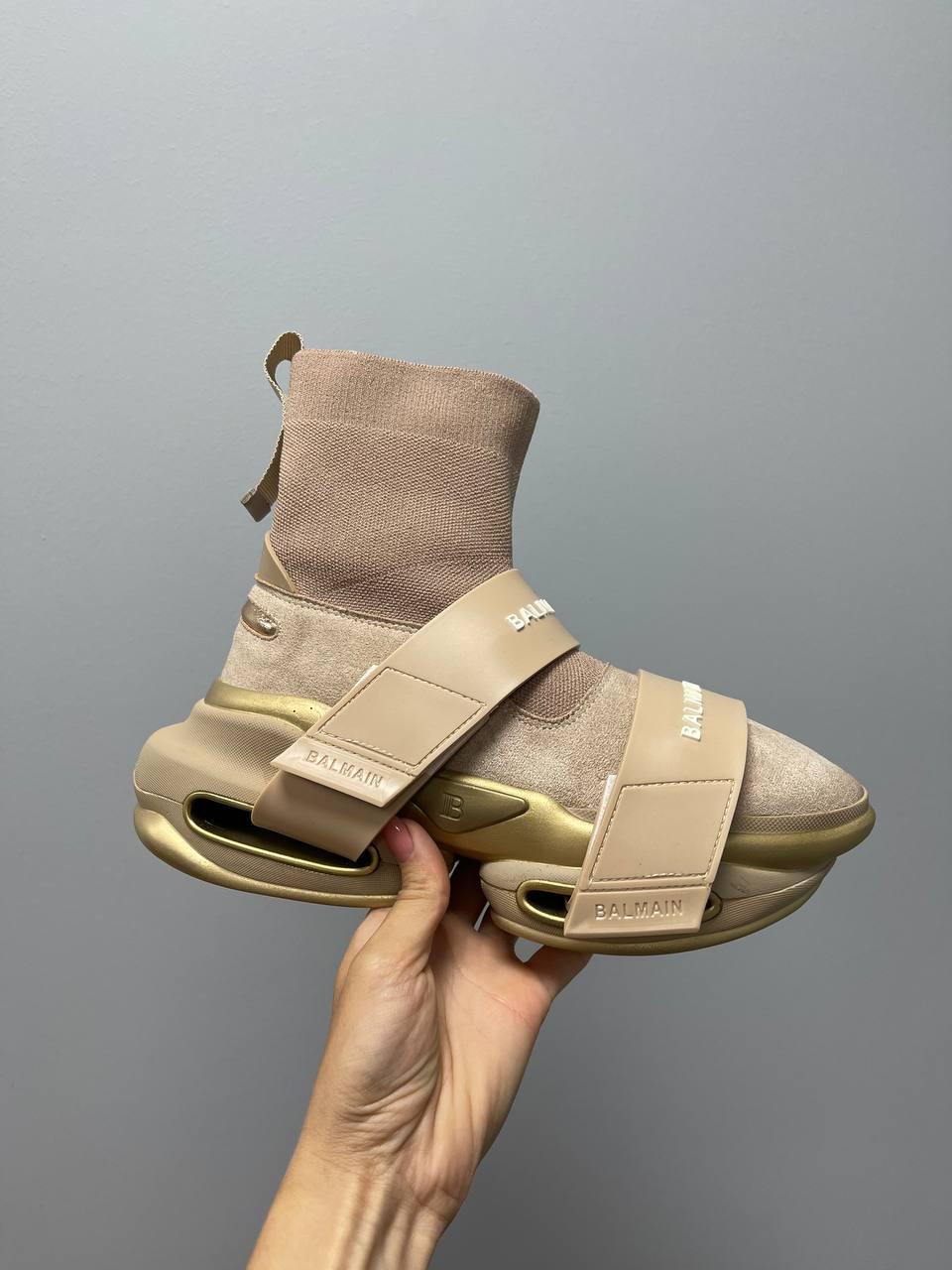 Balmain B-Bold Sneakers Beige