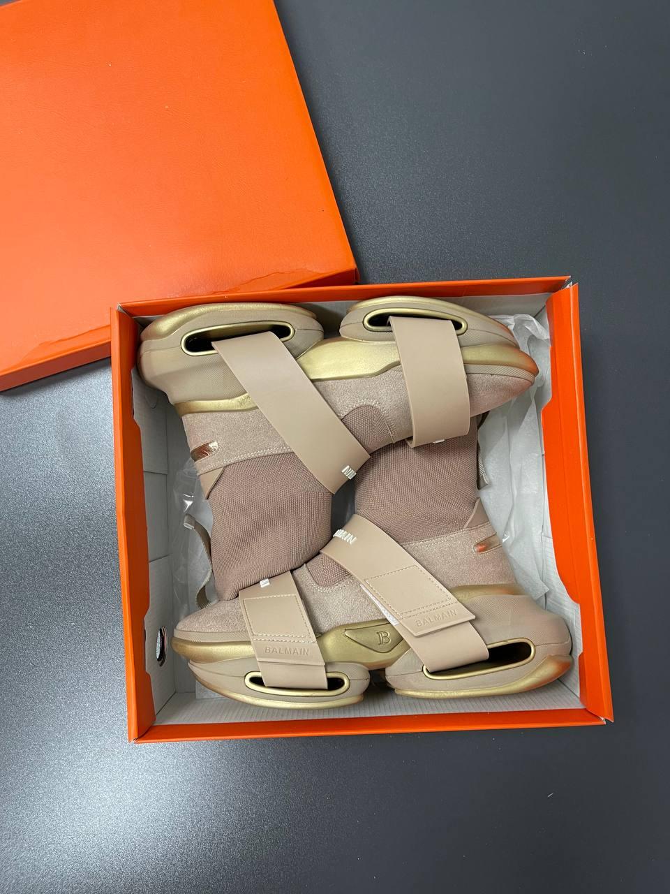 Balmain B-Bold Sneakers Beige