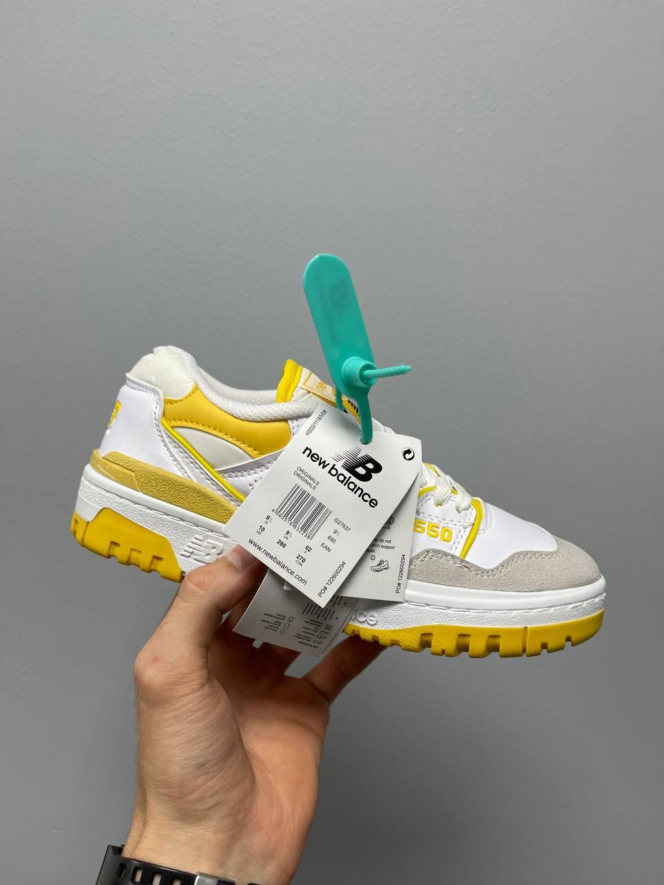 New Balance 550 White Yellow