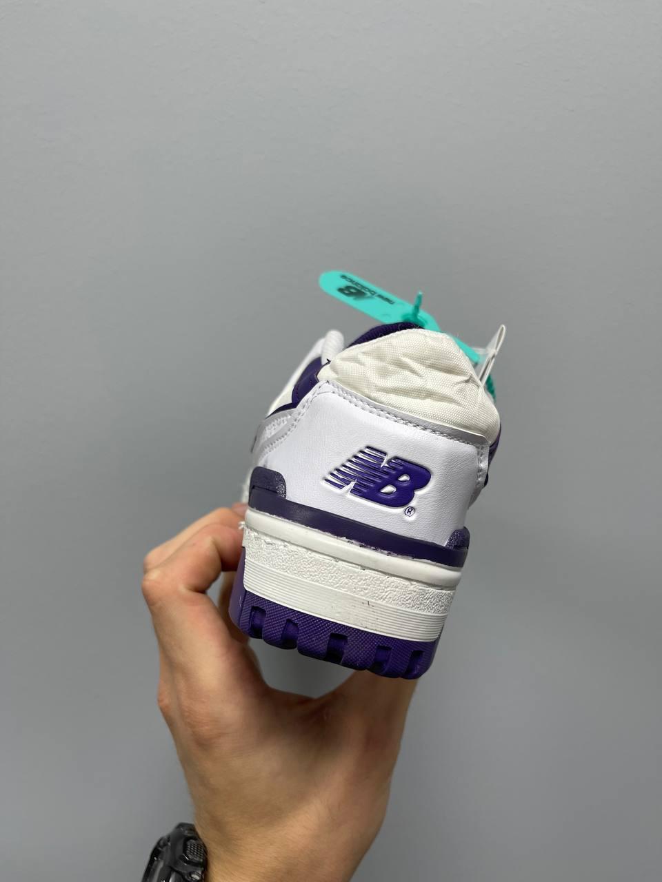 New Balance 550 Purple Logo
