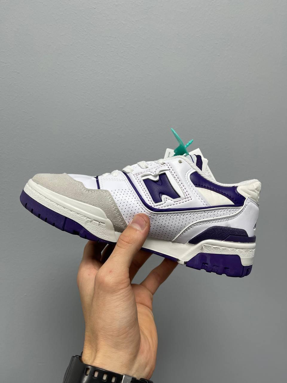 New Balance 550 Purple Logo