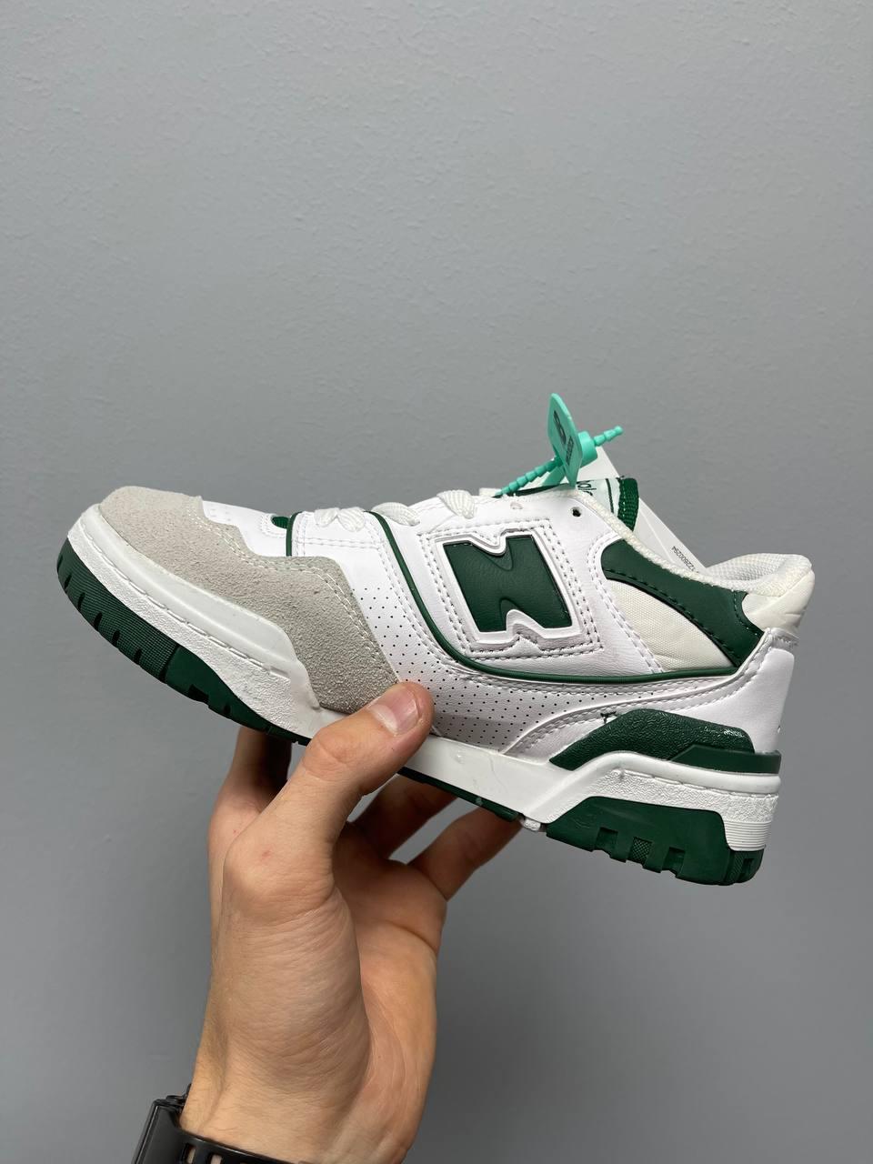 New Balance 550 Green Logo