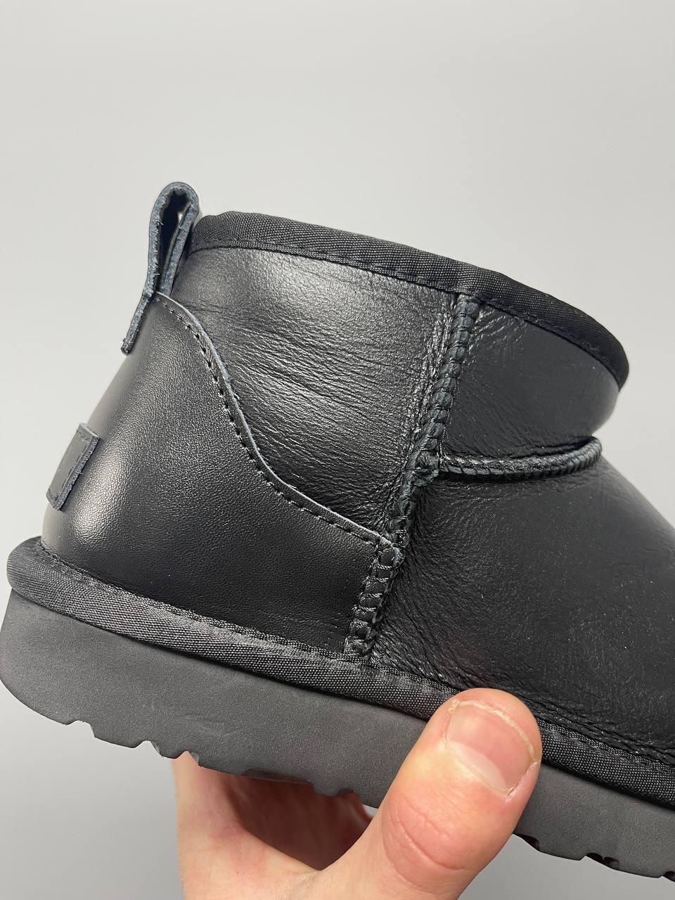 Ugg Ultra Mini Black Leather