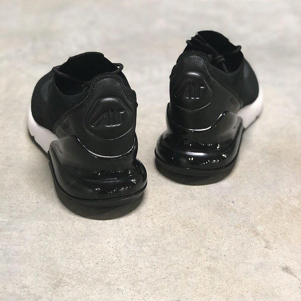Nike Air Max 270 Flyknit Black White