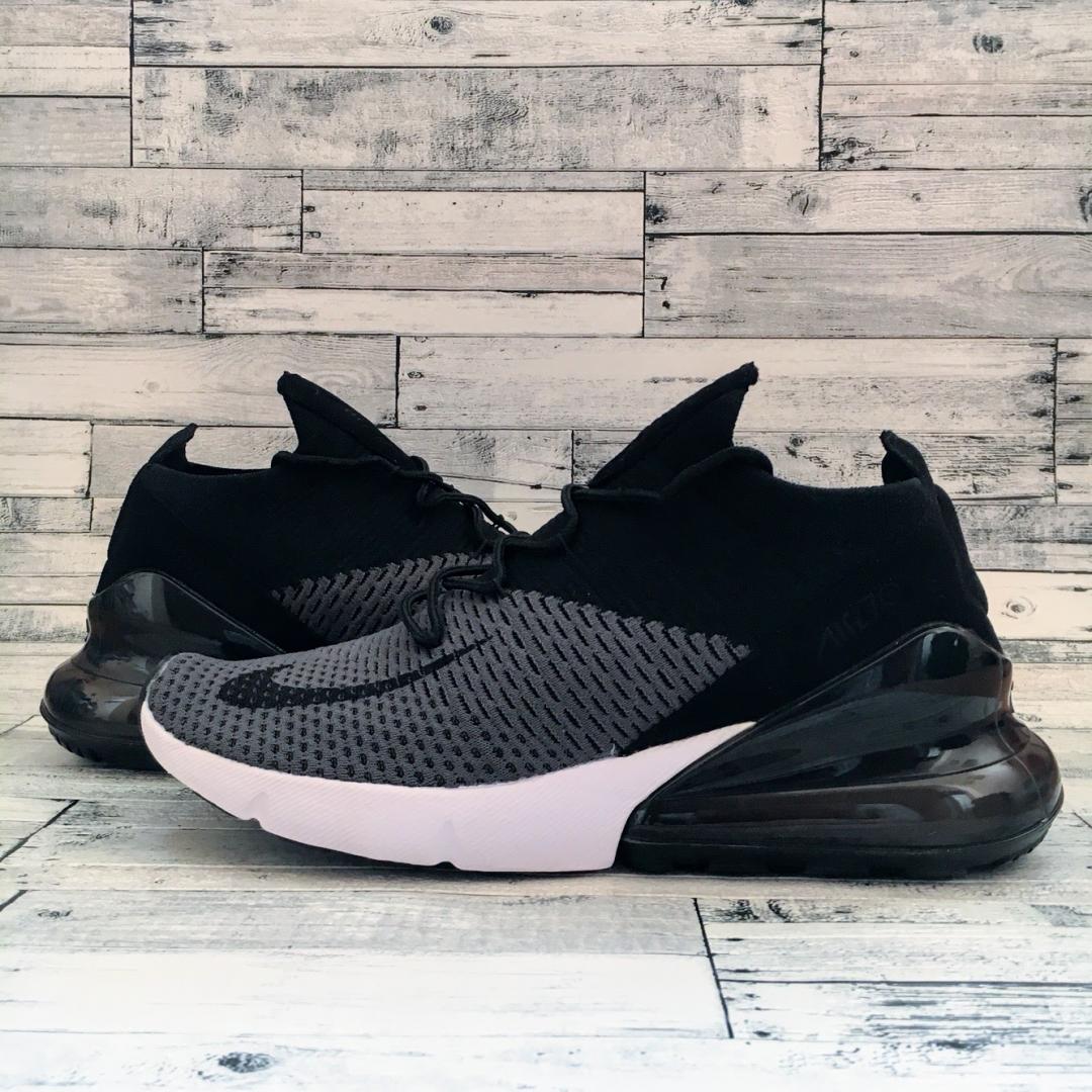 Nike Air Max 270 Flyknit Black Grey White
