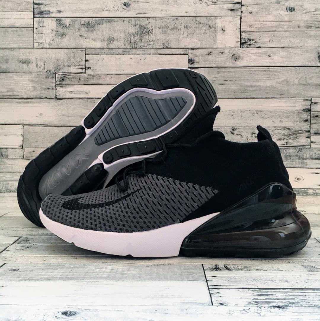 Nike Air Max 270 Flyknit Black Grey White