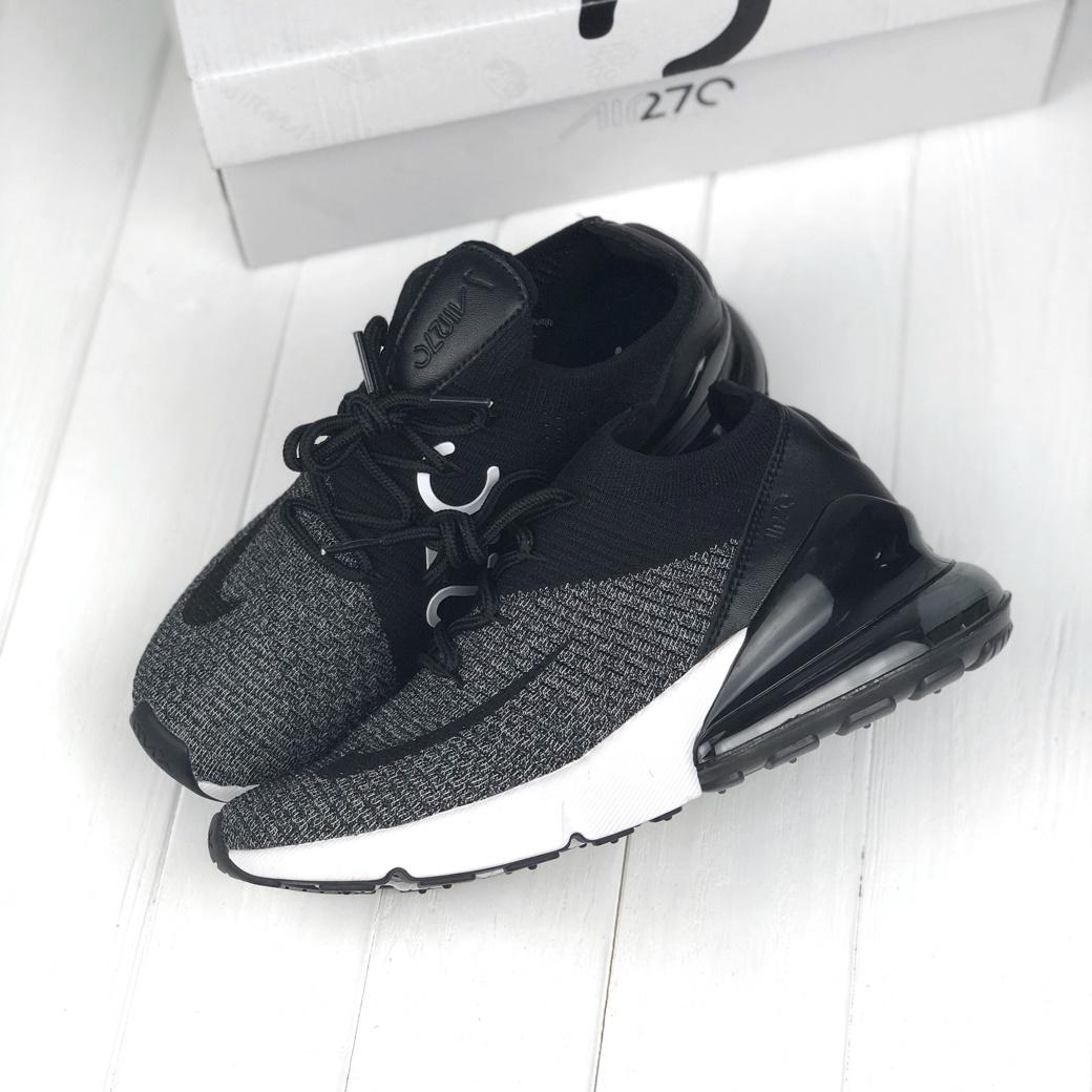 Nike Air Max 270 Flyknit Black Grey White