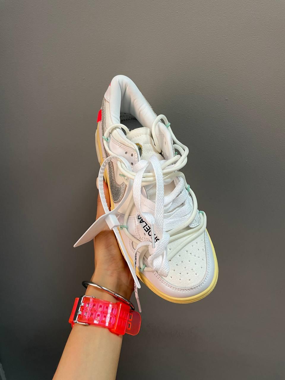 Nike SB Dunk x Off White Silver