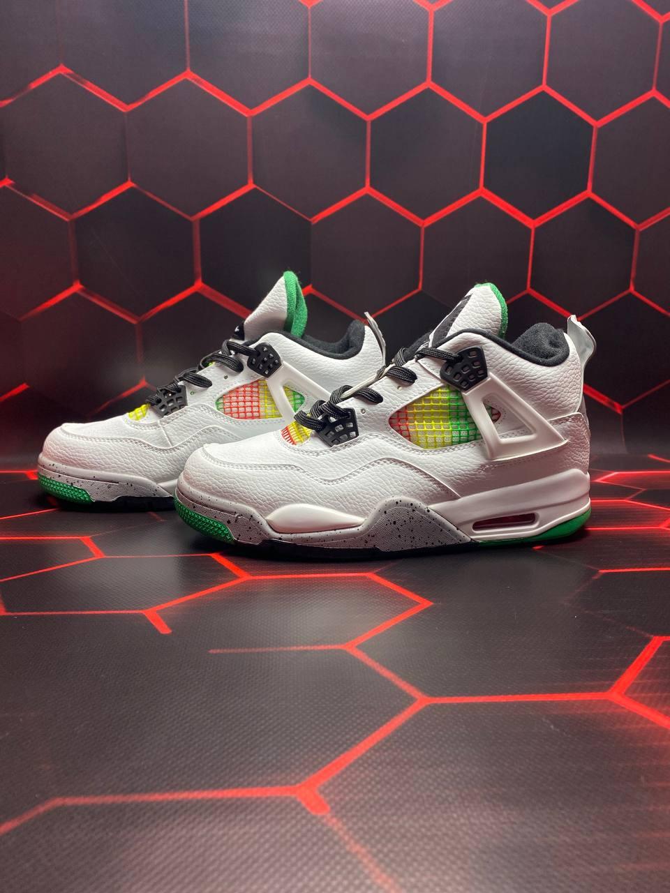 Nike Air Jordan 4 Retro Lucid Green Rasta