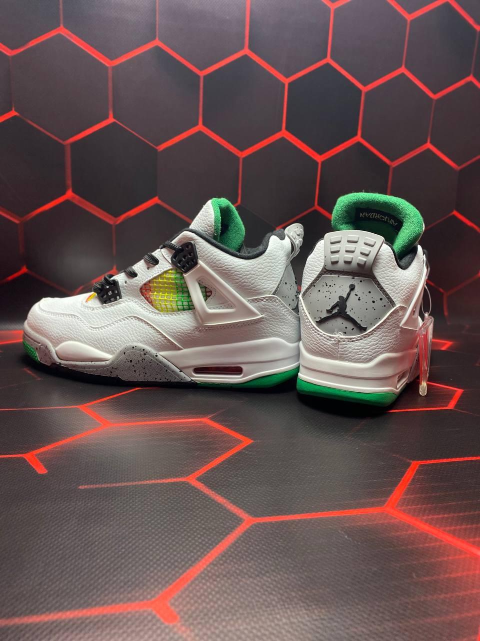 Nike Air Jordan 4 Retro Lucid Green Rasta