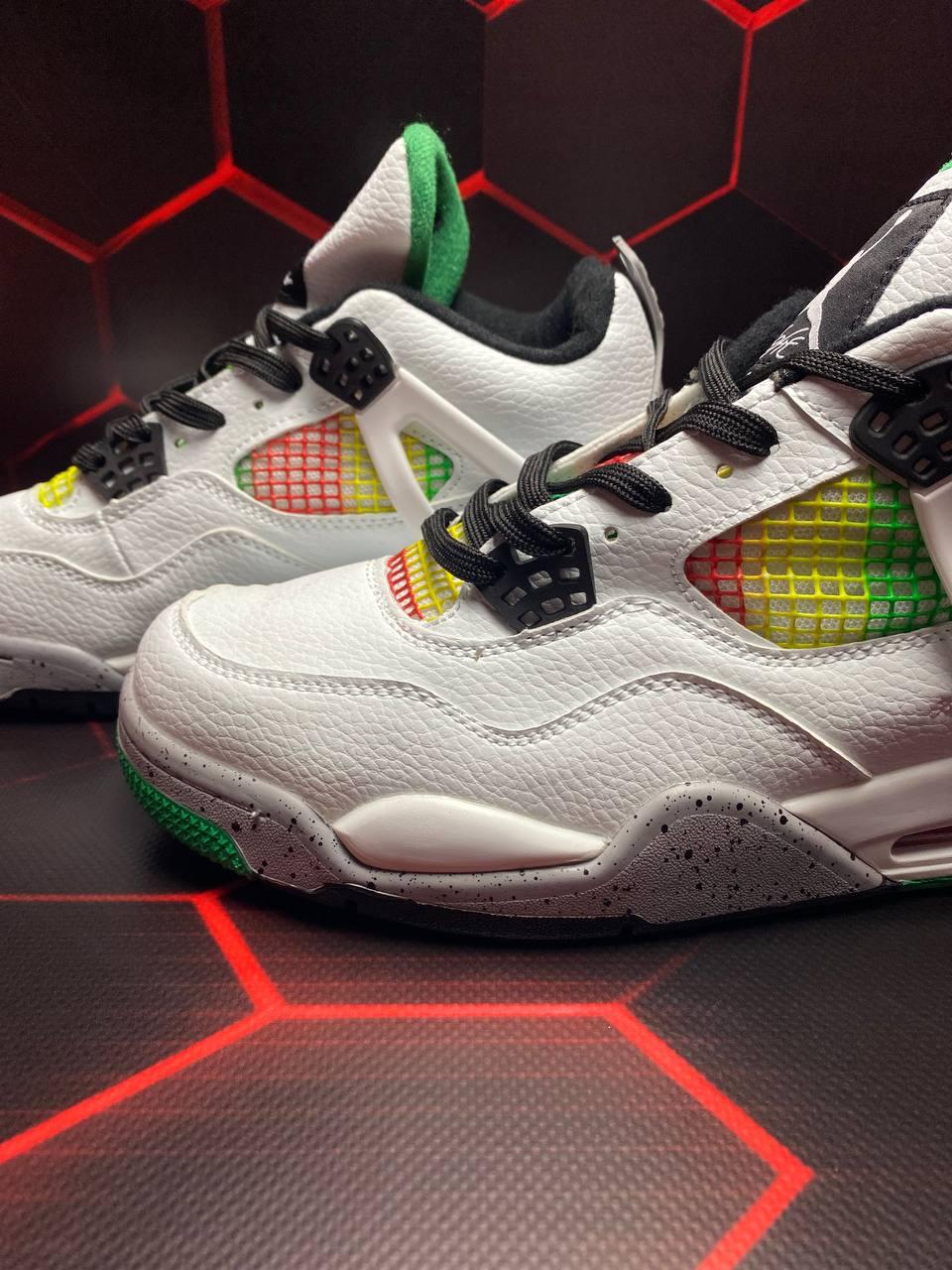 Nike Air Jordan 4 Retro Lucid Green Rasta
