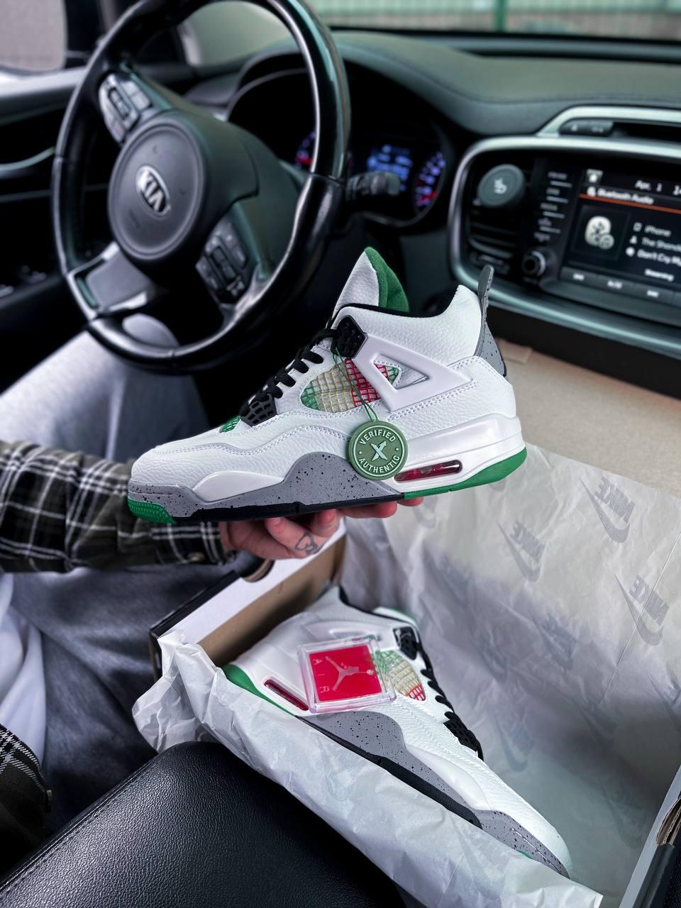 Nike Air Jordan 4 Retro Lucid Green Rasta