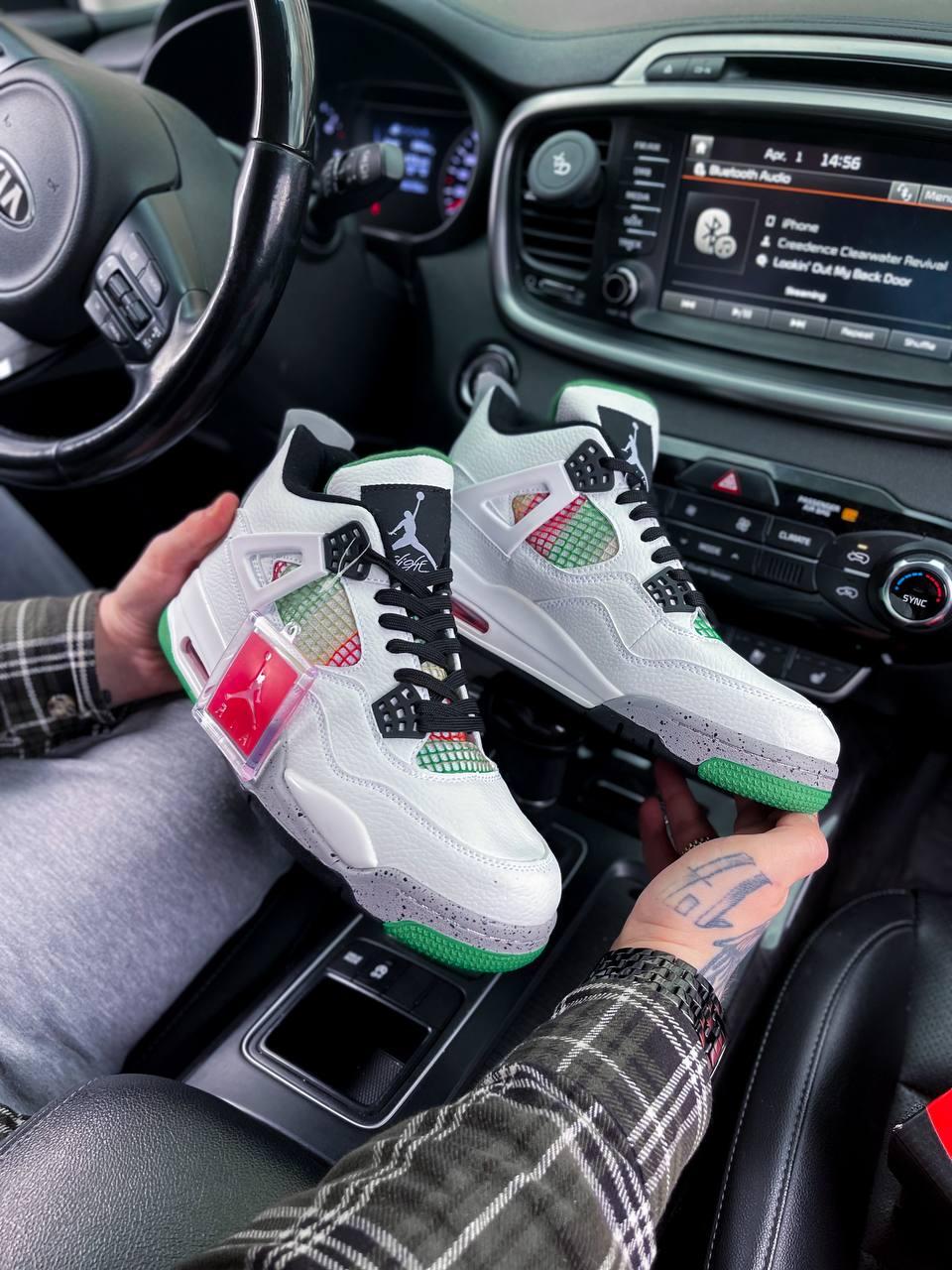Nike Air Jordan 4 Retro Lucid Green Rasta