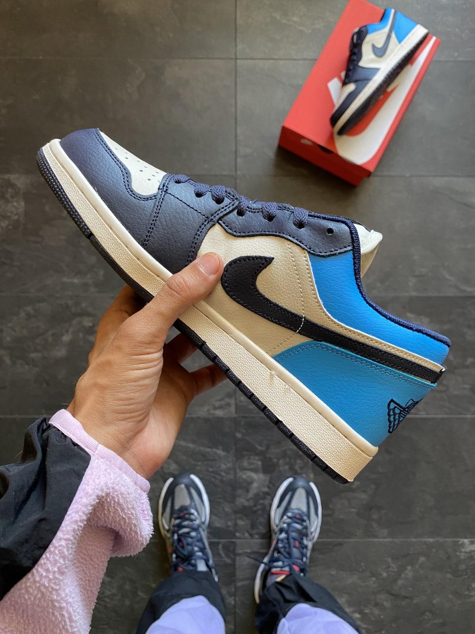 Nike Air Jordan Retro 1 Low Blue White v2